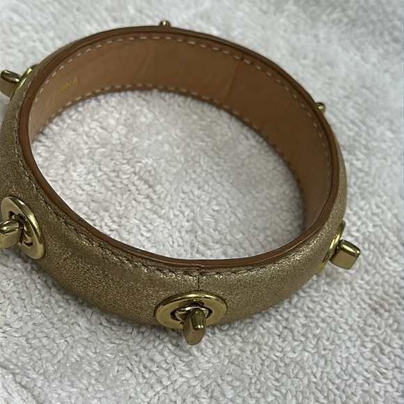 Gold Coach Bracelet with Turnlock Detail - Picture 5 of 5